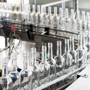 cam şişe dolum ve metal kapak kapatma makinası tetripak makine